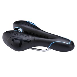 ZHIQIU Soft Bicycle Saddle with Opening, Sports Cushion, Colored Saddle, for Mountain Bikes, Road Bikes, Folding Bicycles, Highly Breathable, Prevents Stuffiness, Shock Absorbing, Easy Mounting