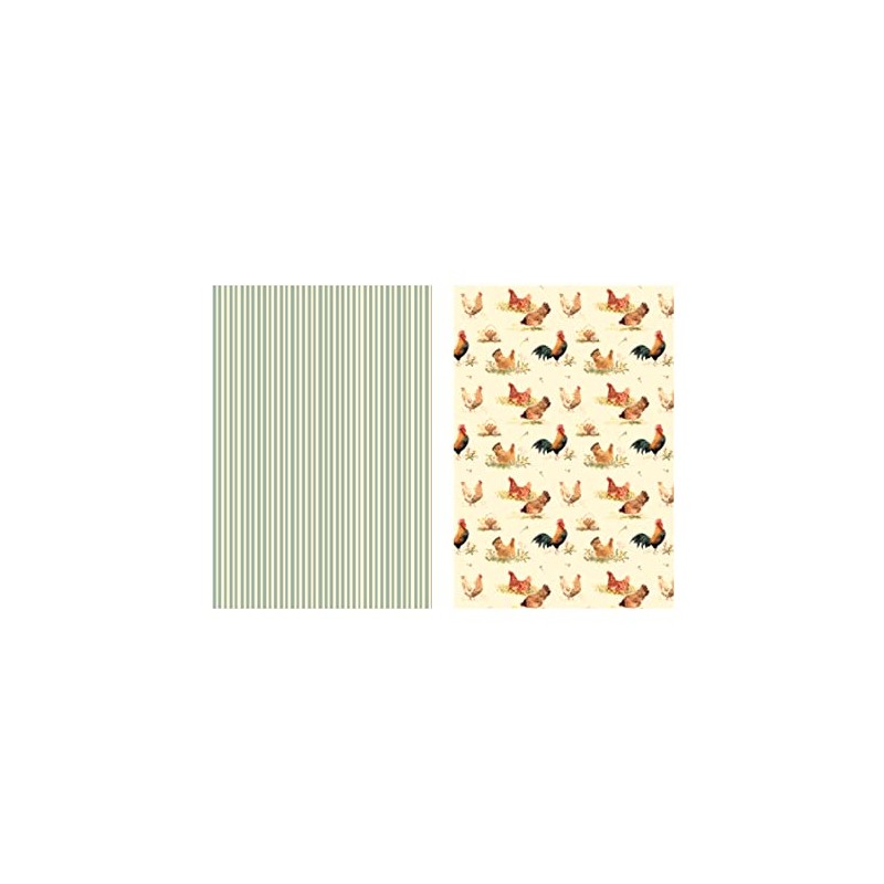 Pecking Order Set Of 2 Cotton Tea Towels 74 X