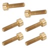 50Pcs Cap Hex Socket Screw Copper Fastener Hardware Tools Industrial