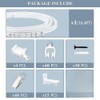 Yimisya Flexible Bendable Curtain Track, Wall Mount Heavy Duty Sliding