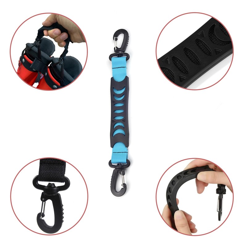 PikaBella Ski Strap, Ski Band, 2-Way Portability, Ski Carry Belt,