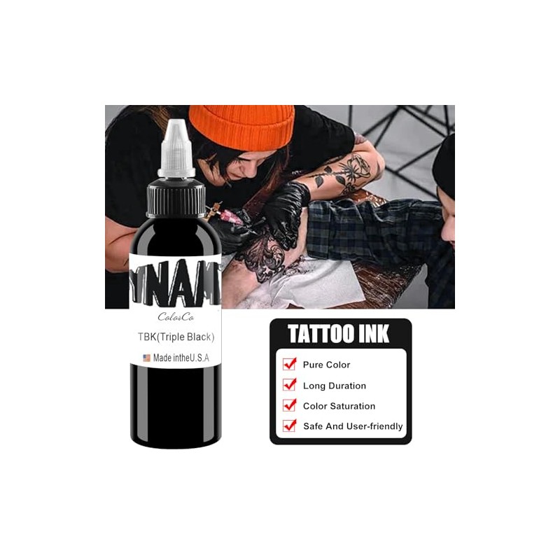 Black Tattoo Ink - Latest Tribal Colouring Permanent Body Makeup