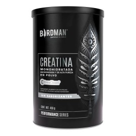 Birdman Creatina Monohidratada En Polvo de Alta Pureza | 90 servicios | 450g | Sabor Natural