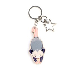 PeachyApricot Cute Possum Keychain Charm Opossum Gift (2.5”)