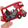 Ciieeo Bus Shaped Fridge Magnet Creative Resin Refrigerator Decor for