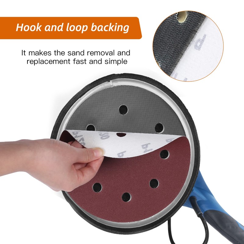 180 mm Sanding Discs Grit 120, Pack of 40 Sandpaper