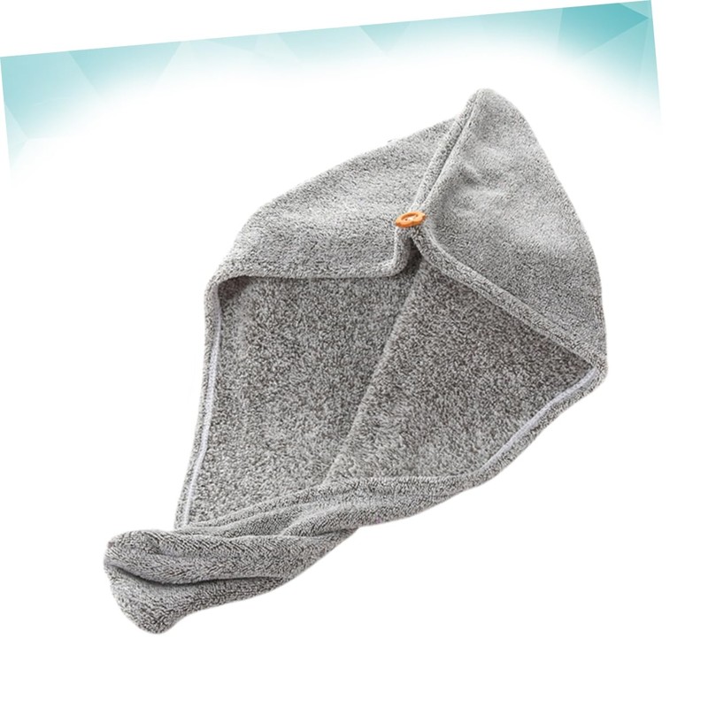 Baluue Quick Drying Towel Bamboo Charcoal Hair Drying Cap for
