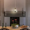 dareyu 6" Plug in Pendant Light, Vintage Mini Glass Hanging