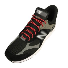 B&Q No tie elastic round lock shoe laces for kids adults running sports with metal turnbuckle (3 pairs) (Red)