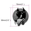 Inlaystickers for Guitars & Bass - Jerry Garcia Wolf (Grateful