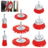 Qivine Nylon Wire Cup Brush Angle Grinder, 8-Piece Grinding Attachment