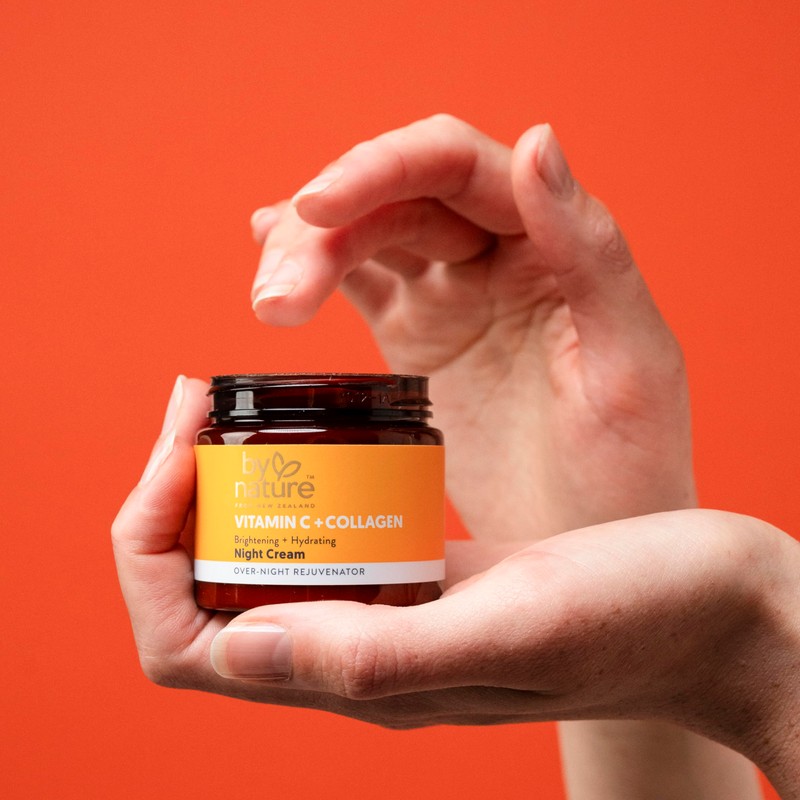 By Nature Face Night Cream - Vitamin C + Collagen