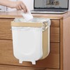 Trade One 60075 Wall-Mounted Trash Can, Folding, 1.7 gal (7