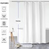 AooHome 36x72 Inch Shower Curtain, Stall Size Fabric Weave Waffle