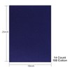 Aida Cloth 14 Count Cross Stitch Fabric,19√ó28inch (14CT, Navy)