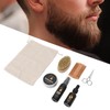7pcs Male Beard Care Grooming Kit Professional Beard Brush Comb