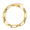 Lubrifico 14k Chunky Gold Plated Rope Link Bracelets for Women