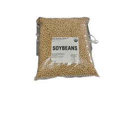 Organic Soybeans- nonGMO, 5 lbs., Farmer Direct, Identity Preseved, Dry Soybeans for Tofu and Soymilk.