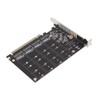 Adapter Card NVME M.2 to PCIE X16 4 Ports 32Gbps