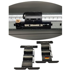 Rollwin 2 x anti-lift roller shutter rigid shaft connectors, 3-link roller shutter hanger, clip connector for roller shutter motor, rigid stop, burglary hamming