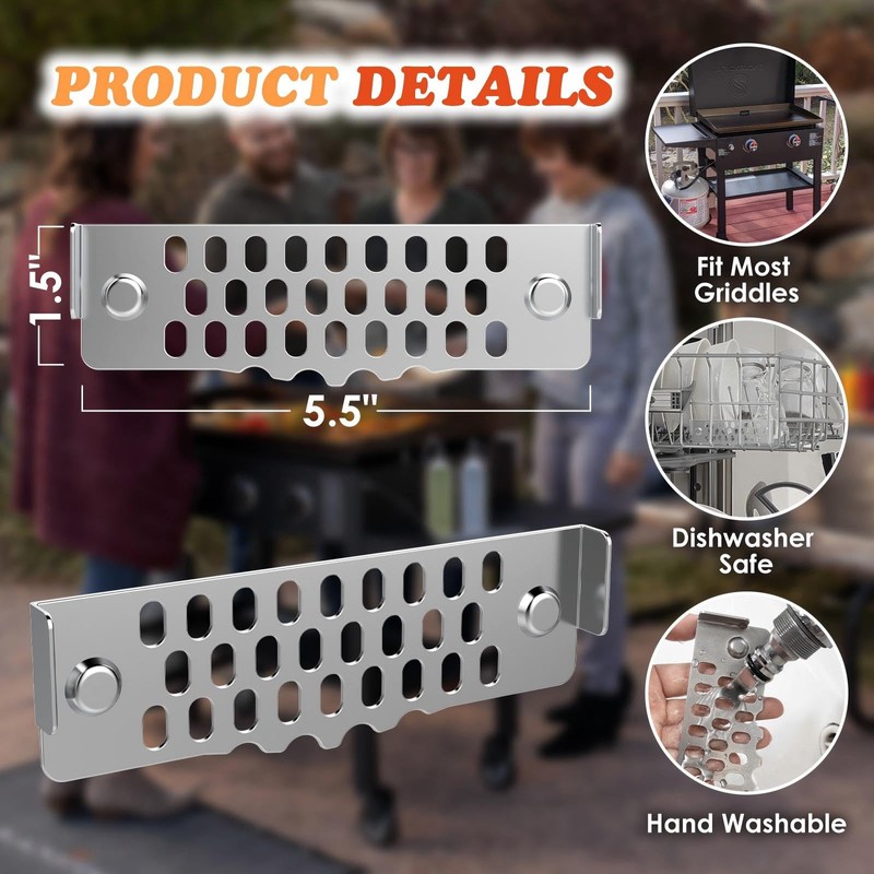 Grease Gate Blocker for Blackstone Griddle, Compatible with Blackstone Griddle