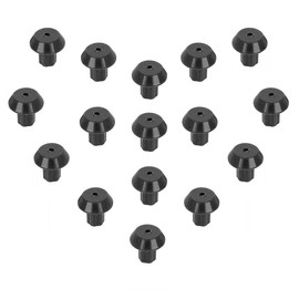 16pcs WB2K101 Rubber Feet Gas Range Stovetop Grate Feet Replacement Compatible with GE Kenmore, 3/16" Hole Gas Stove Top Cooktop Burner Grates Replaces WB02T10461 AP2622260 PS241358 (WB2K101)