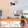 Ceiling Fan Light with Remote Control, 3 Speeds, Dimmable Light