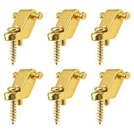 6Pcs Yootones Guitar String Trees Guitar String Retainer Guides Compatible with Fender American Strat Tele Guitars (Gold)