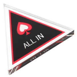 Kisangel All in Poker Dealer Button Triangle Acrylic Texas Holdem