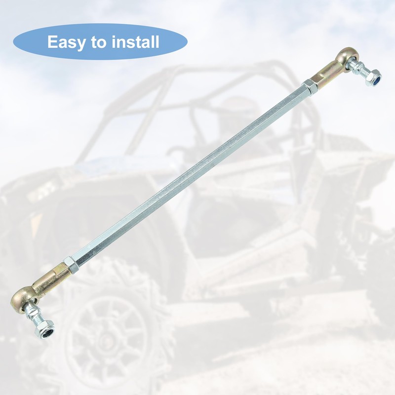 X AUTOHAUX 2pcs M8 280mm Steering Tie Rod Ball Joint