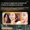Espejo De Maquillaje,carro,con Luz Led,aumento De 3x,3 Modos