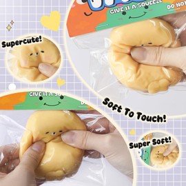Taba Squishy Toys,Cat Paw Cute Kawaii Squeeze Toys ,Sticky Squishy Fidget Toys Silicone Squeeze Venting Toy for Stress Relief,Cute Soft Toys,Best Gift for Anniversary (Potato Seal)