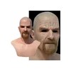Máscara De Látex Anciano Realista Para Halloween 3d Blanco