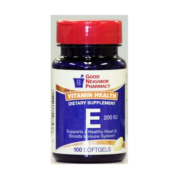 GNP Vitamin Health E 200 IU (100 Softgels)