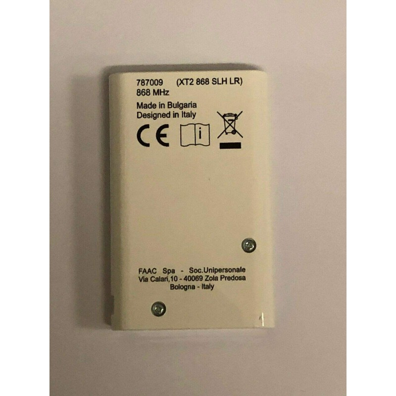 Faac XT2 868SLHLR 2-Channel Remote Control 868 MHz (cannot guarantee