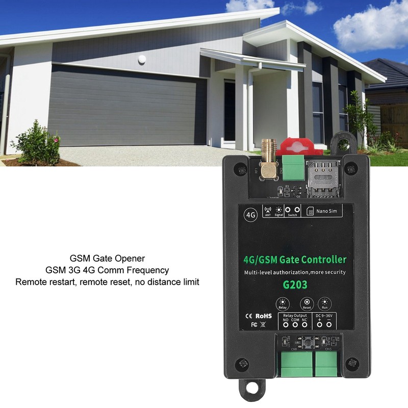 G203 GSM Gate Opener 3G 4G Garage Door Access Remote