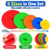5-Piece Silicone Suction Lid Cover Set – Reusable Heat-Resistant Microwave
