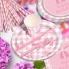 168Pcs Pink Bow Birthday Decorations Party Supplies Include Pink Bow
