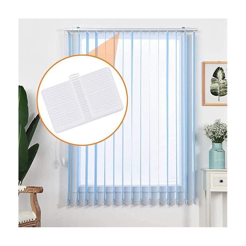 Vertical Blind Clips Top Hangers, 50 Pack Vertical Blind Clips