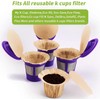 N/A Unbleached K Cup Disposable Paper Filters with Lid for