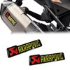 2 Pcs 3D Motorcycle Akrapovic Exhaust Aluminium Sticker Heat Resistant