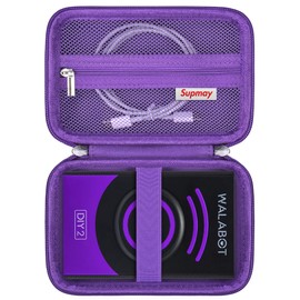 Supmay Hard Carrying Case for WALABOT DIY 2 - Advanced Stud Finder and Wall Scanner, Travel Storage Holder with Zipper Mesh Bag for Charging Cable and Other Accessories, Purple
