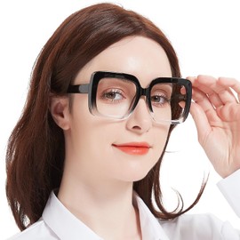 OCCI CHIARI Large Oversized 3.5 Reading Glasses Women Square Vintage readers(1.0 1.25 1.5 1.75 2.0 2.25 2.5 2.75 3.0 3.5 4.0 5.0 6.0