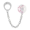 babynova Dummy Chain with Clip, Set of 2, Dummy Holder