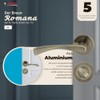 domino ROMANA-R M3 Door Handle Set Toilet Bathroom Set Round