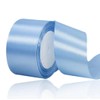 Gift Ribbon Light Blue 50 mm Wide, 23 Metres Satin