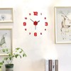 Frameless DIY Wall Clock for Living Room and Office –