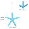 Atpxdk 12pcs Blue Artificial Resin Starfish Ornaments for Christmas Tree,
