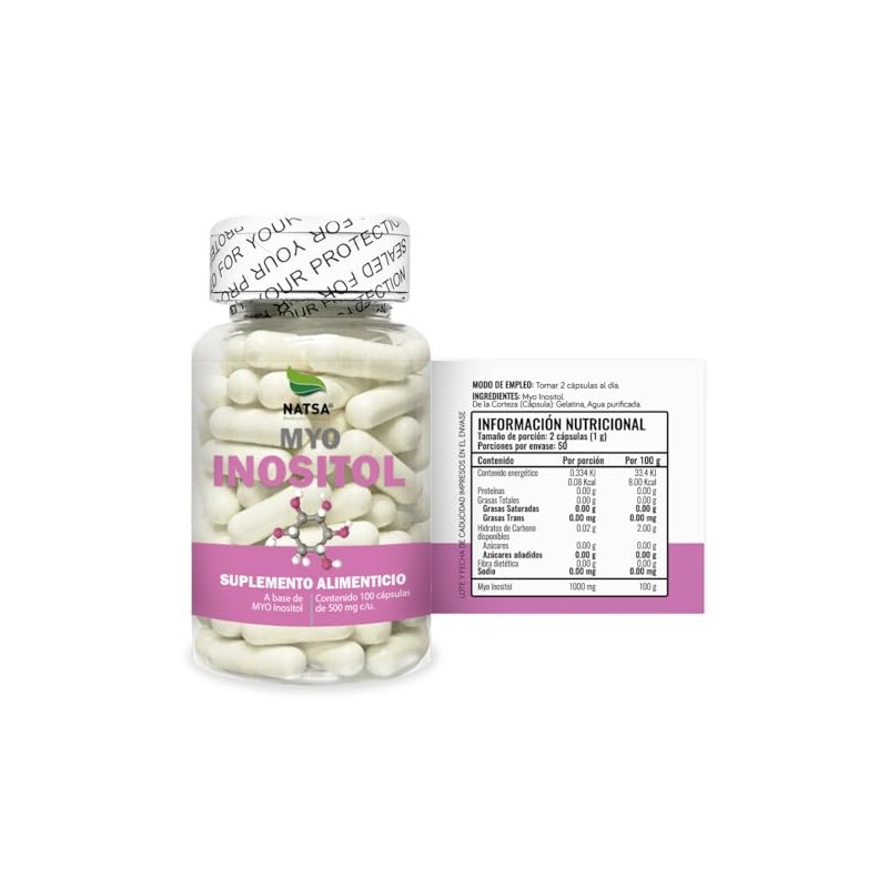 MYO Inositol 100 cápsulas, calidad Premium