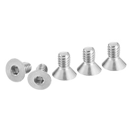 DTGN 1/4-20 x 1/2" Flat Head Socket Cap Screws, 50 Pack 304 Stainless Steel Hex Socket Flat Head Screws, Full Thread, Countersunk Bolts